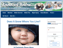 Tablet Screenshot of land-of-snow.com
